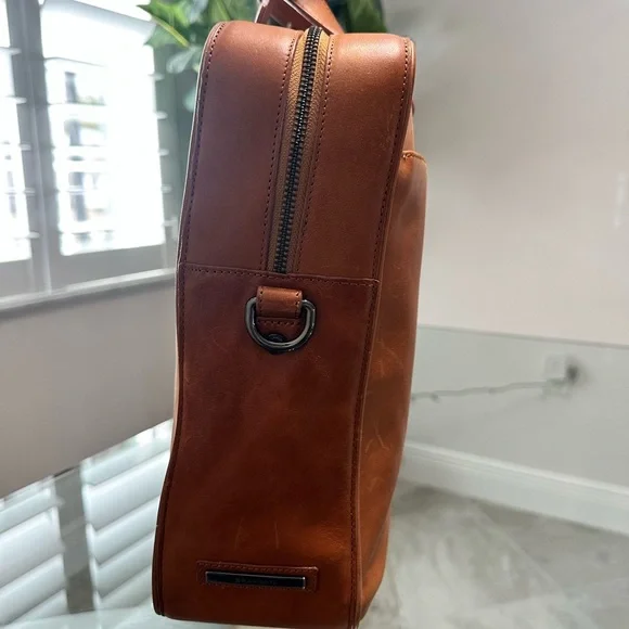 Brahmin Unisex Genuine Leather Briefcase NWOT